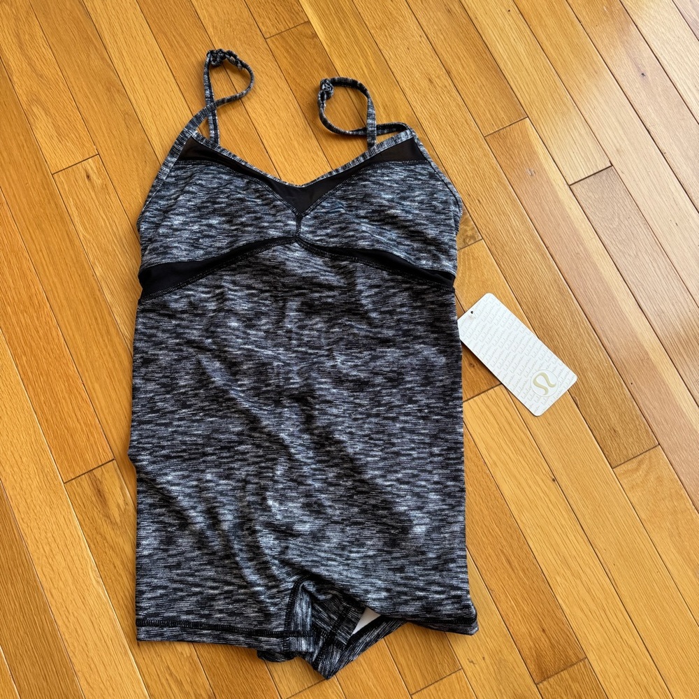 NWT lululemon athletica Black and Gray Leotard